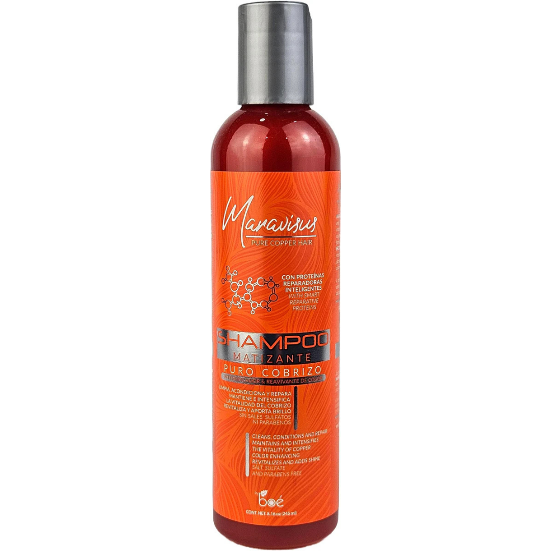 Maravisus Pure Copper Hair Shampoo Matizante Puro Cobrizo 8oz