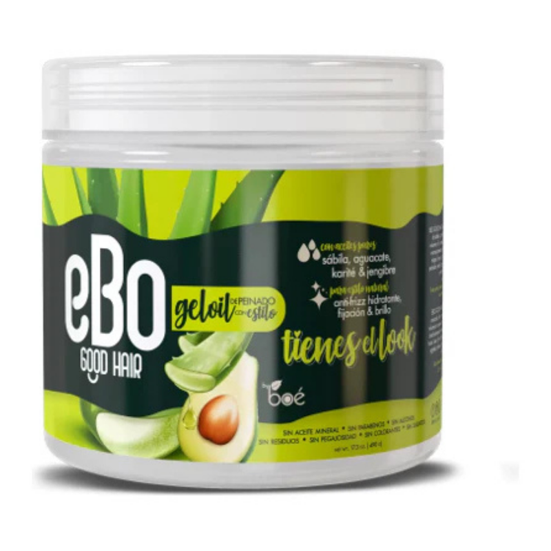 Boé eBo Good Hair GelOil Sábila y Aguacate (12 oz)