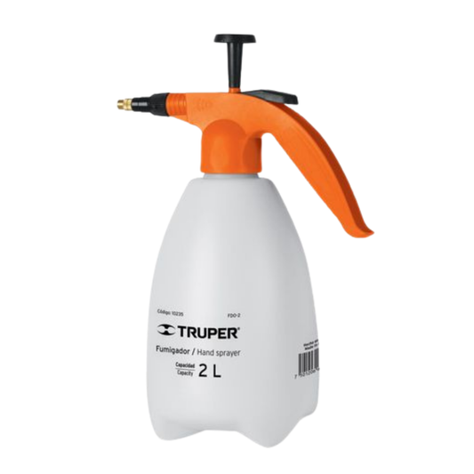 Truper Fumigador de Mano 2 Litros rociador jardin bomba presion