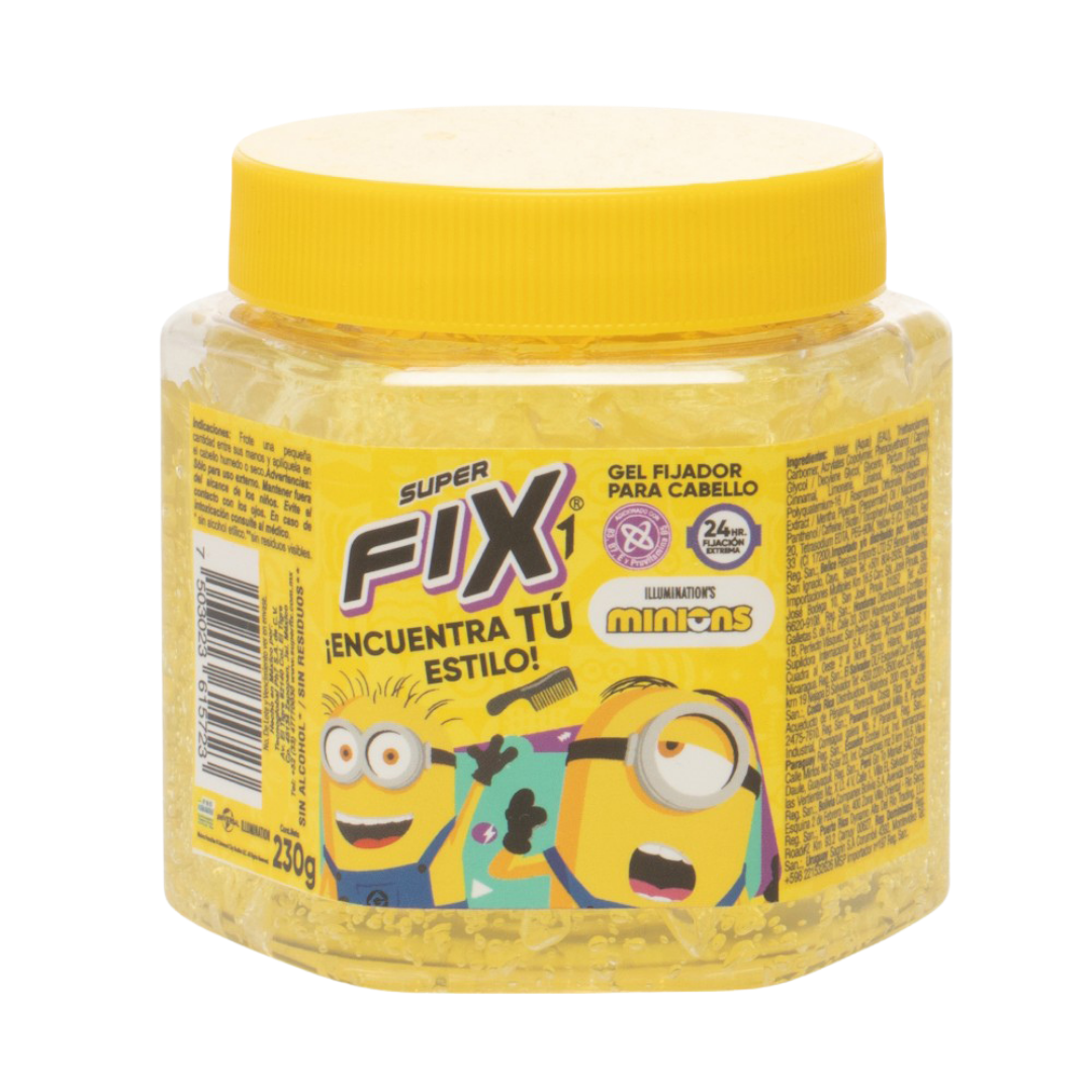 Super Fix Minions Edition gel fijador para cabello de 260g