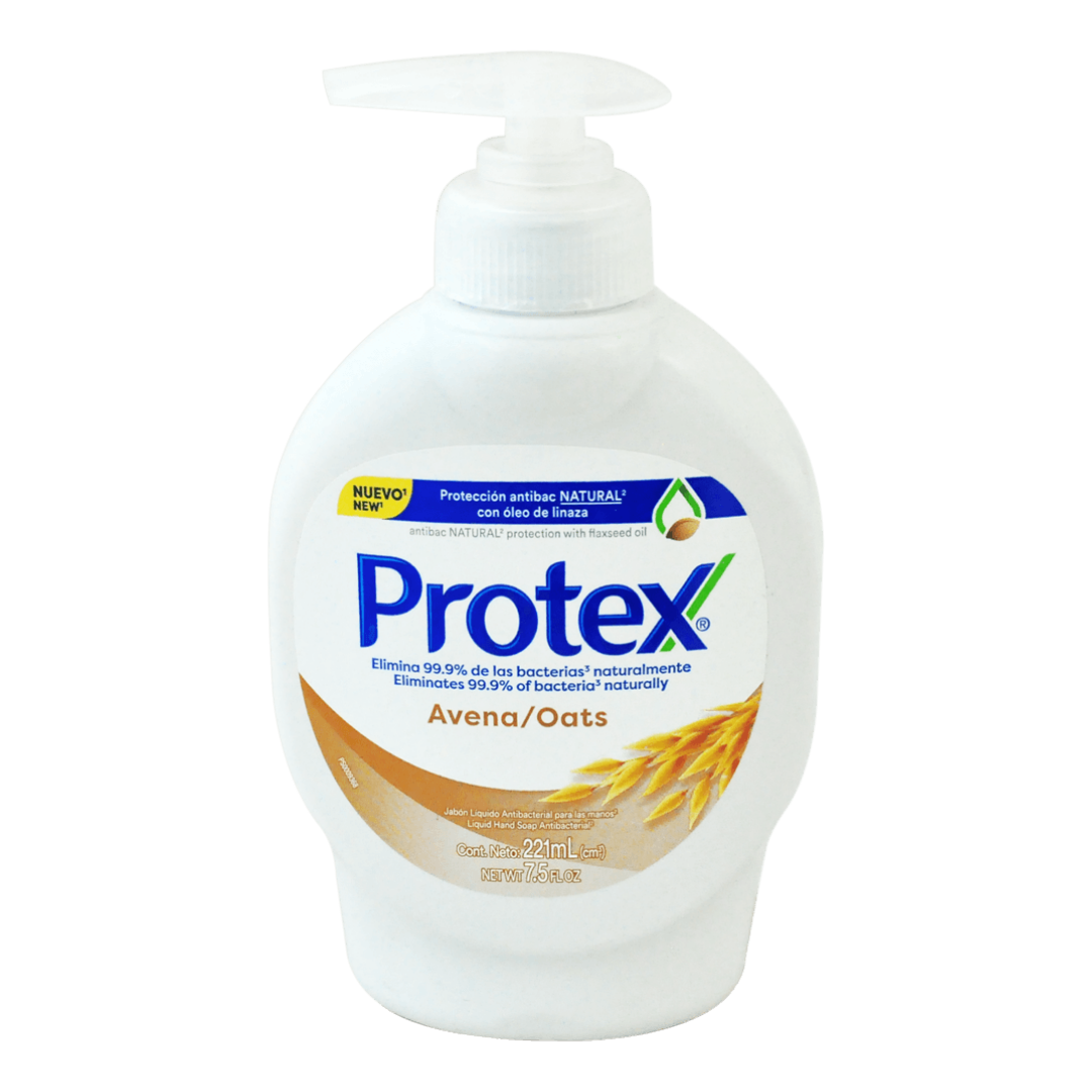 Jabón líquido Protex Avena con prebióticos y óleo de linaza 221mL