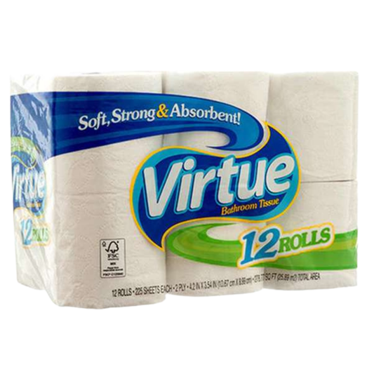 Papel higiénico perfumado Virtue 12 rollos