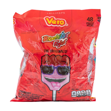 Pinta Rojo Red Hard Candy 48pc, caramelos duros sabor rojo