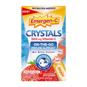Emergen-C Crystals Vitamin C Immune Support Strawberry Burst (28ct)