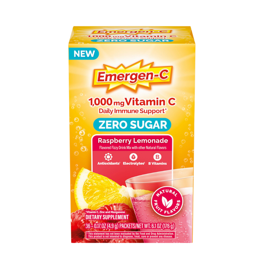 Emergen-C Zero Sugar Vitamina C Raspberry Lemonade 18 sobres