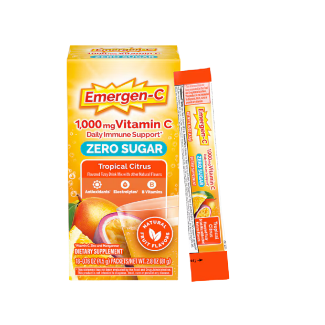 Emergen-C Zero Sugar Vitamina C Tropical Citrus 18 sobres