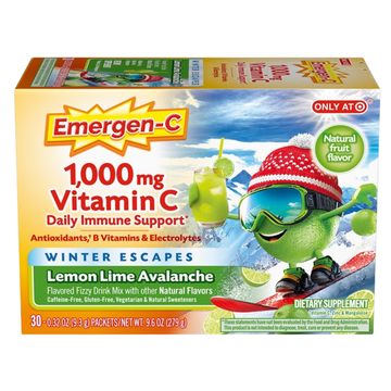 Emergen-C Vitamin C 1000mg Lemon Lime Avalanche 30 sobres