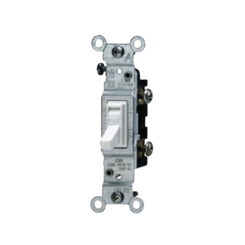 Single Light Switch White & Ivory (Standard)