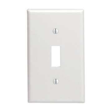 Switch Plate Cover tapa plástica duradera para interruptor blanco e ivory