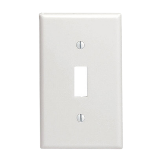 Switch Plate Cover tapa plástica duradera para interruptor blanco e ivory
