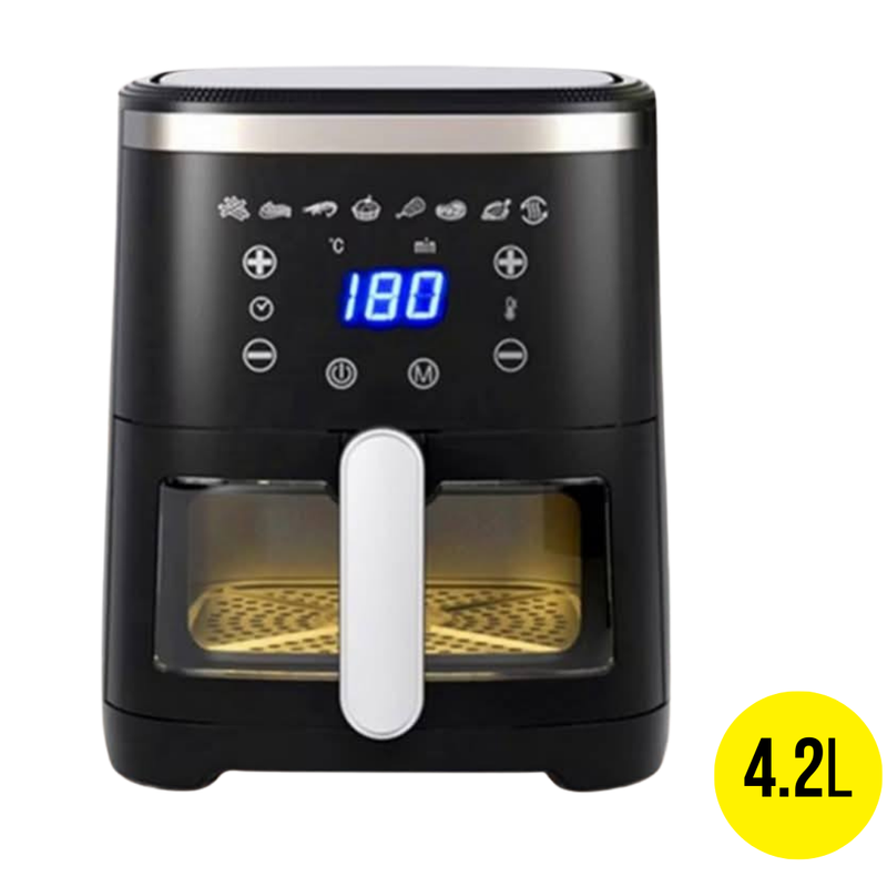 HomeBoss Digital Air Fryer with Viewing Window 4.2L