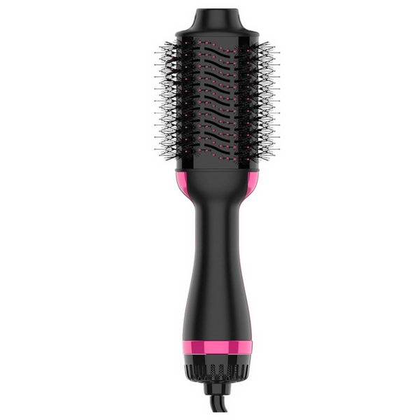 HomeBoss Hot Air Brush Hair Dryer and Volumizer (Black/Pink)