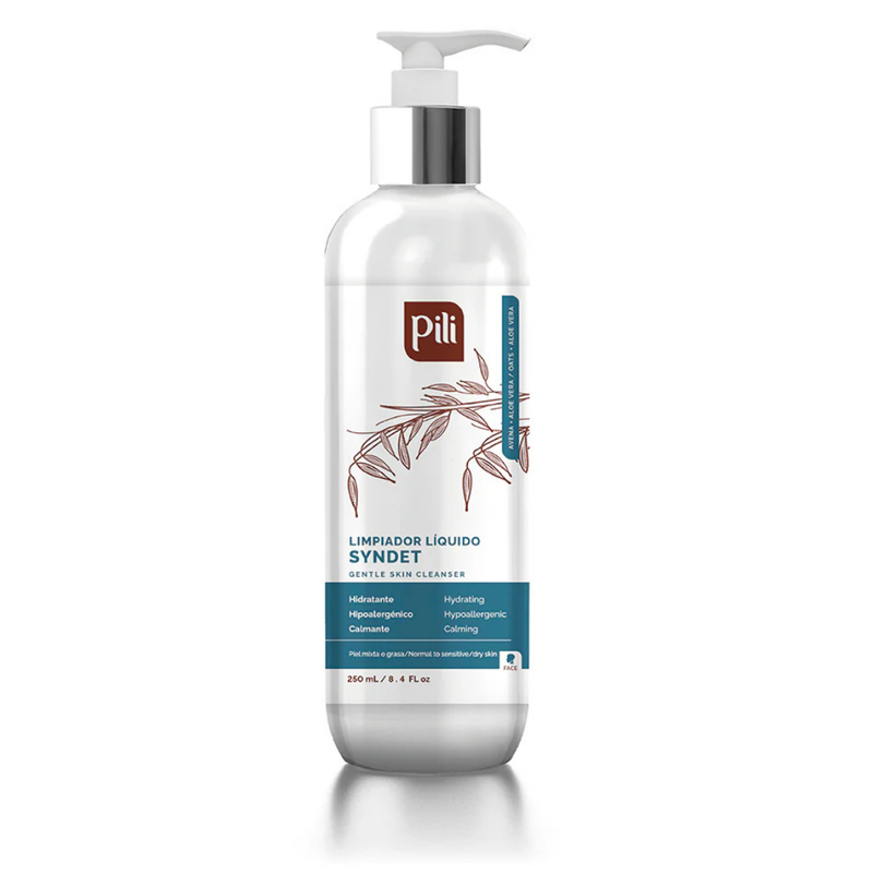 Pili Syndet Gentle Skin Cleanser Liquid Soap with Oats & Aloe (8.4oz)