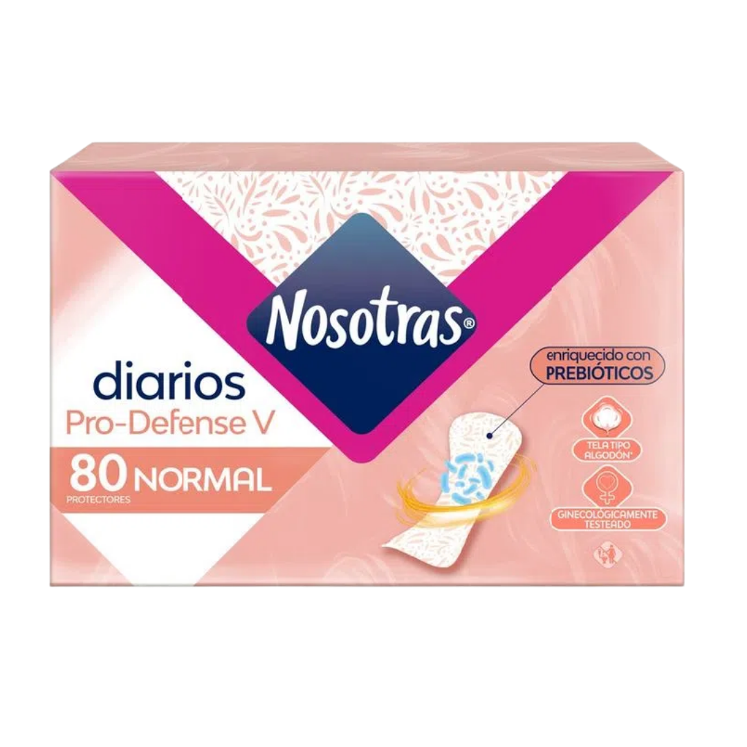 Nosotras Daily Pantiliners protectores diarios normal 80 unidades