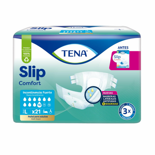Tena Slip Clasico Large pañales adultos tela 21 unidades