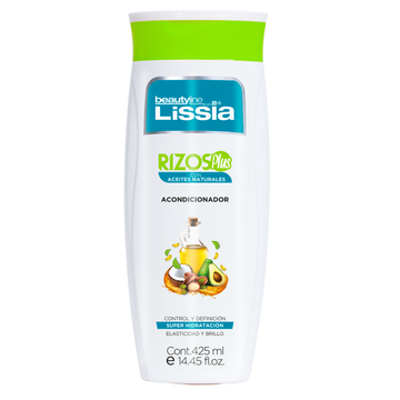 Beautyline Lissia Rizos Plus Salt-Free Conditioner 14.45oz acondicionador rizos sin sal