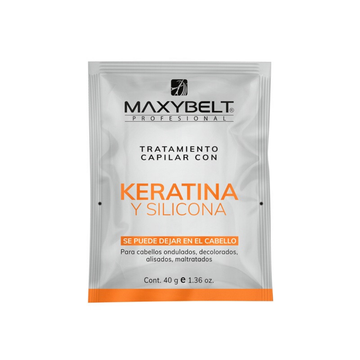 MaxyBelt keratina y silicona 1.36 oz tratamiento leave-in