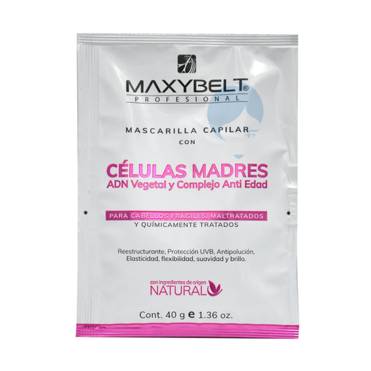 MaxyBelt mascarilla células madre 1.36 oz reparación y brillo