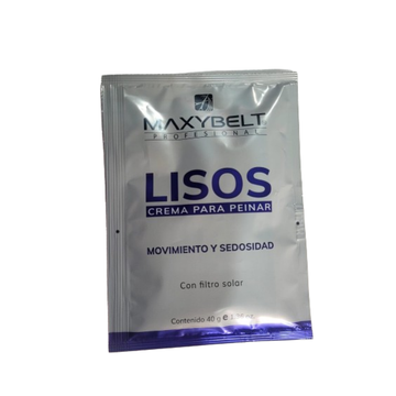 MaxyBelt crema para peinar lisos 1.36 oz control frizz y sedosidad