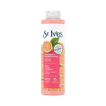 St. Ives Pink Lemon & Mandarin Orange body wash exfoliante cítrico 22oz