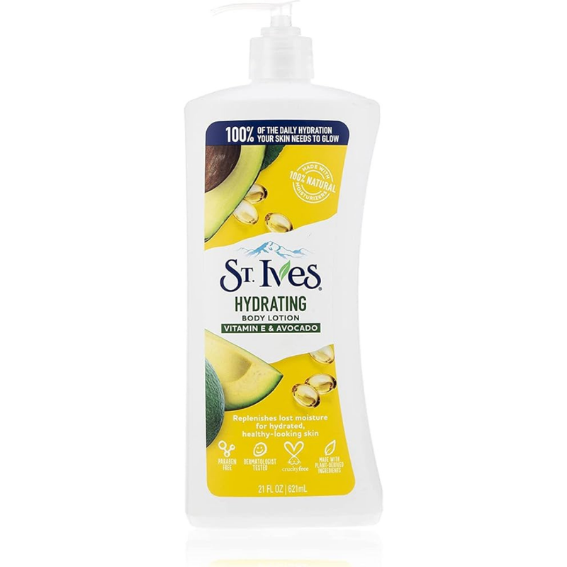 St. Ives Hydrating Vitamin E & Avocado Body Lotion (21oz)