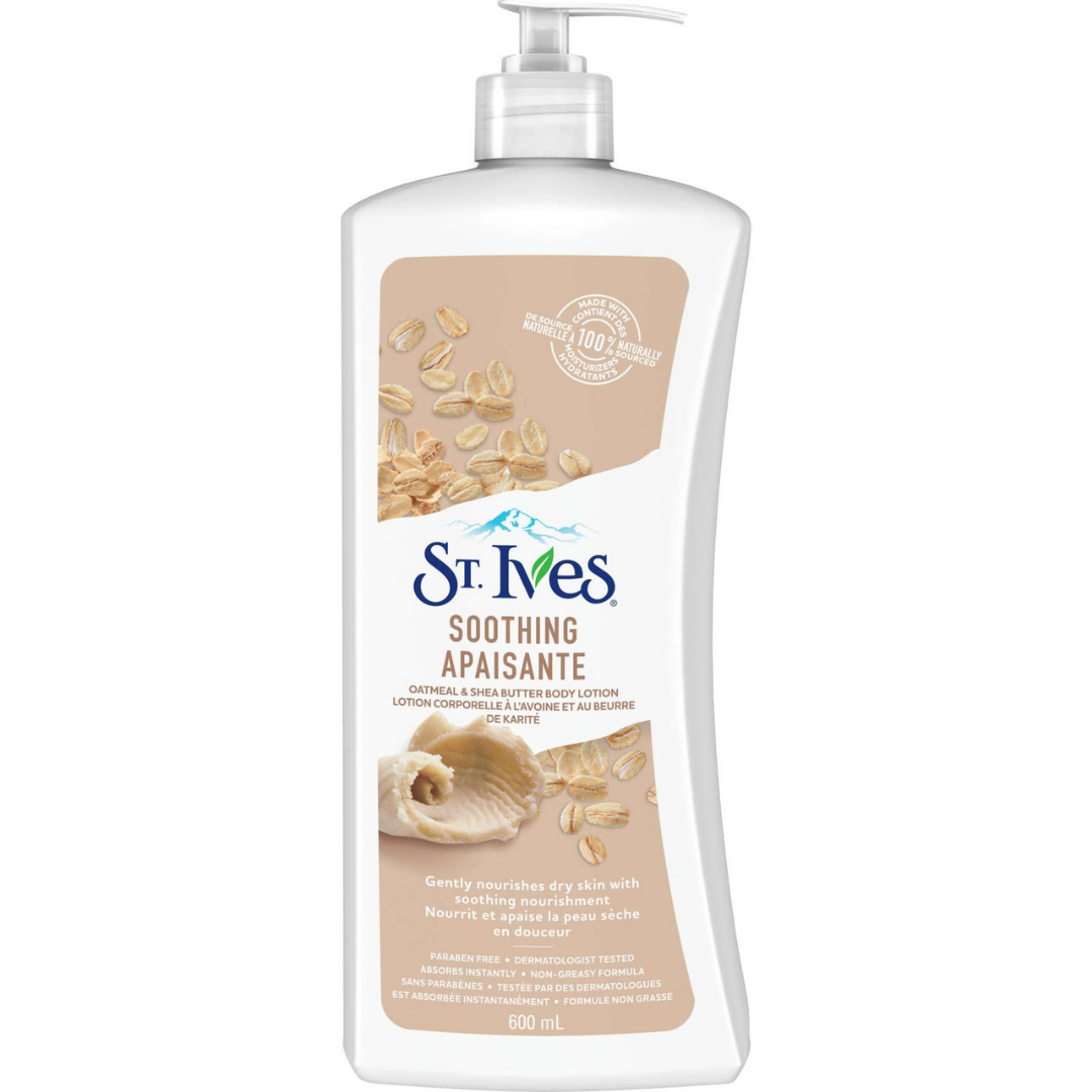 St. Ives Soothing Oatmeal & Shea Butter Body Lotion nutritiva 600ml