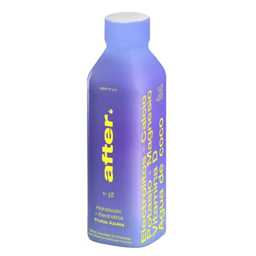 After by Lit bebida hidratante Frutos Azules electrolitos 500ml