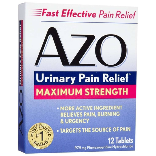AZO Urinary Pain Relief 95mg 12 tabletas