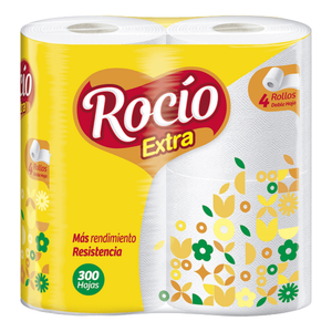 Rocío Extra toilet paper papel higiénico resistente 4 rolls