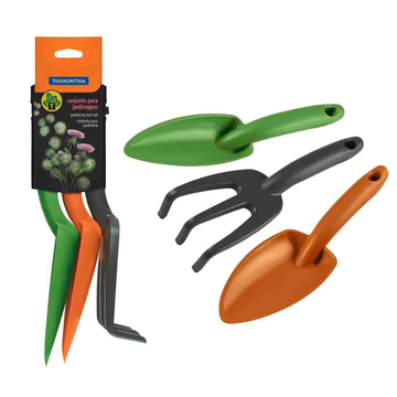 Tramontina 3-Piece Garden Tool Set herramientas jardinería resistentes
