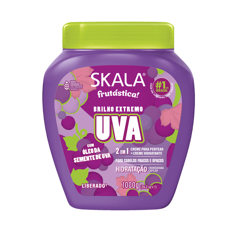 Skala Brasil Grape (Uva) 2-in-1 Hair Treatment Cream (35.2 oz)