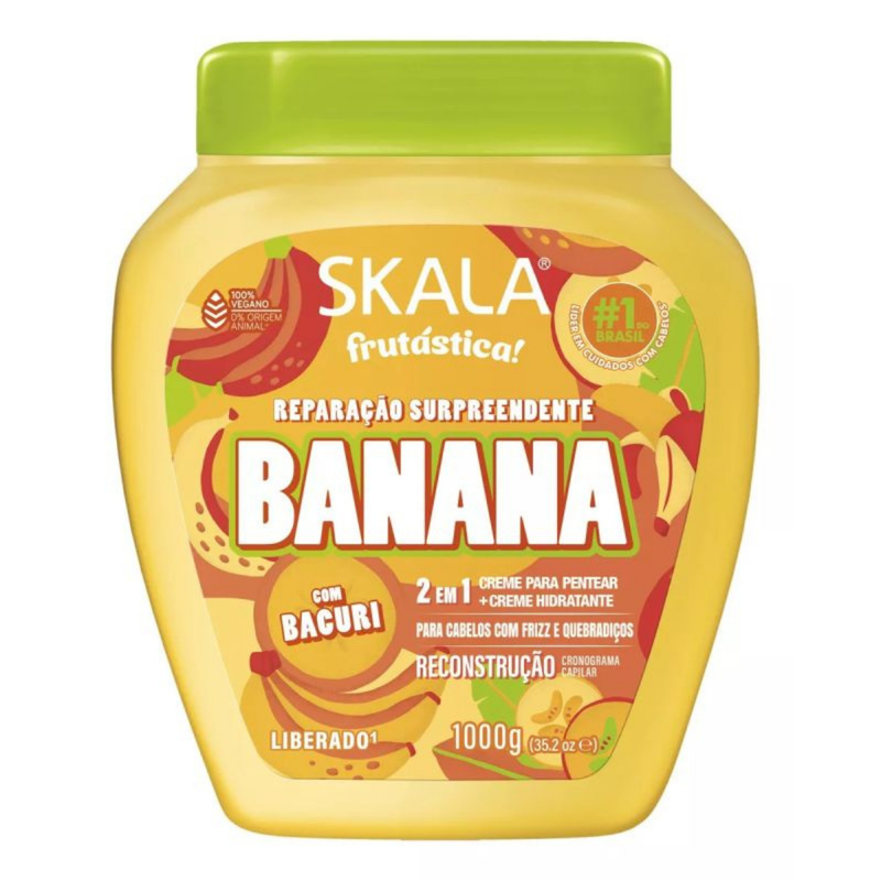 Skala Brasil Banana & Bacuri 2-in-1 Hair Treatment Cream (35.2 oz)
