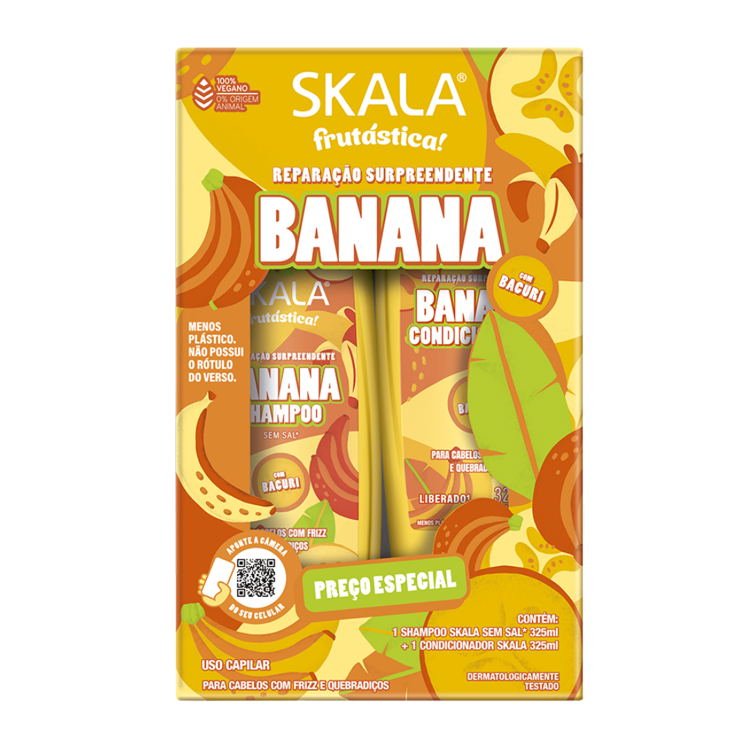 Combo Skala Frutástica Banana y Bacuri reparación y control frizz