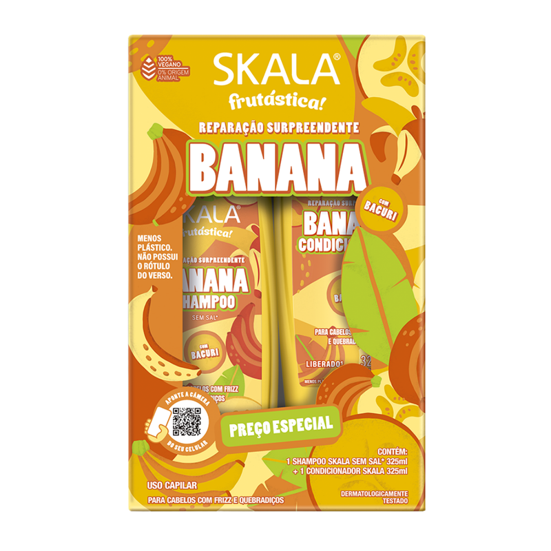 Skala Frutástica Banana & Bacuri Repair Shampoo & Conditioner Set (2 x 11.0oz)