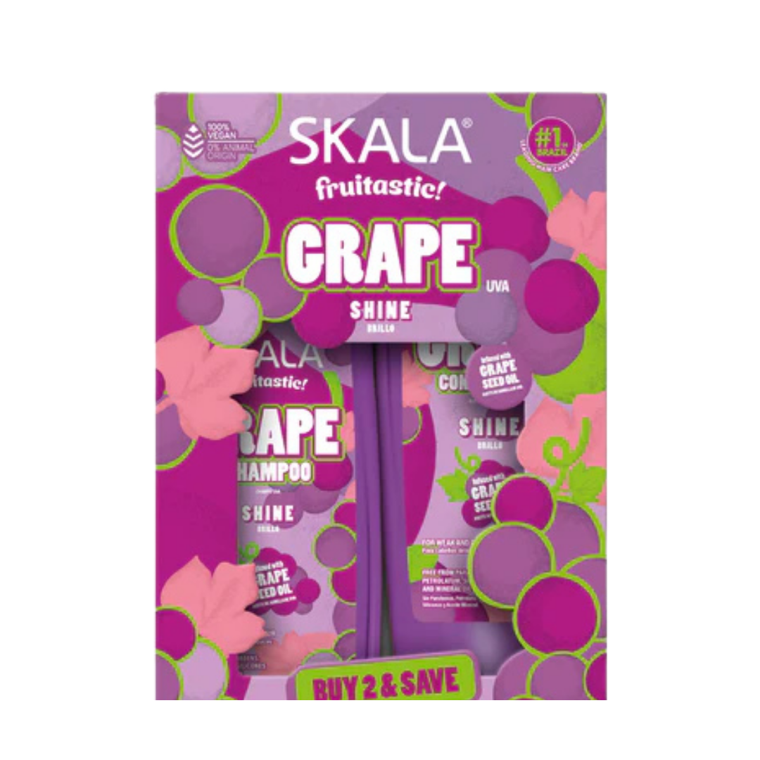 Skala Brasil Uva Kit Shampoo e Condicionador set capilar brillo