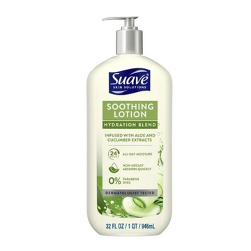 Suave Skin Solutions Cocoa Butter & Shea Lotion suavidad y nutrición 32oz