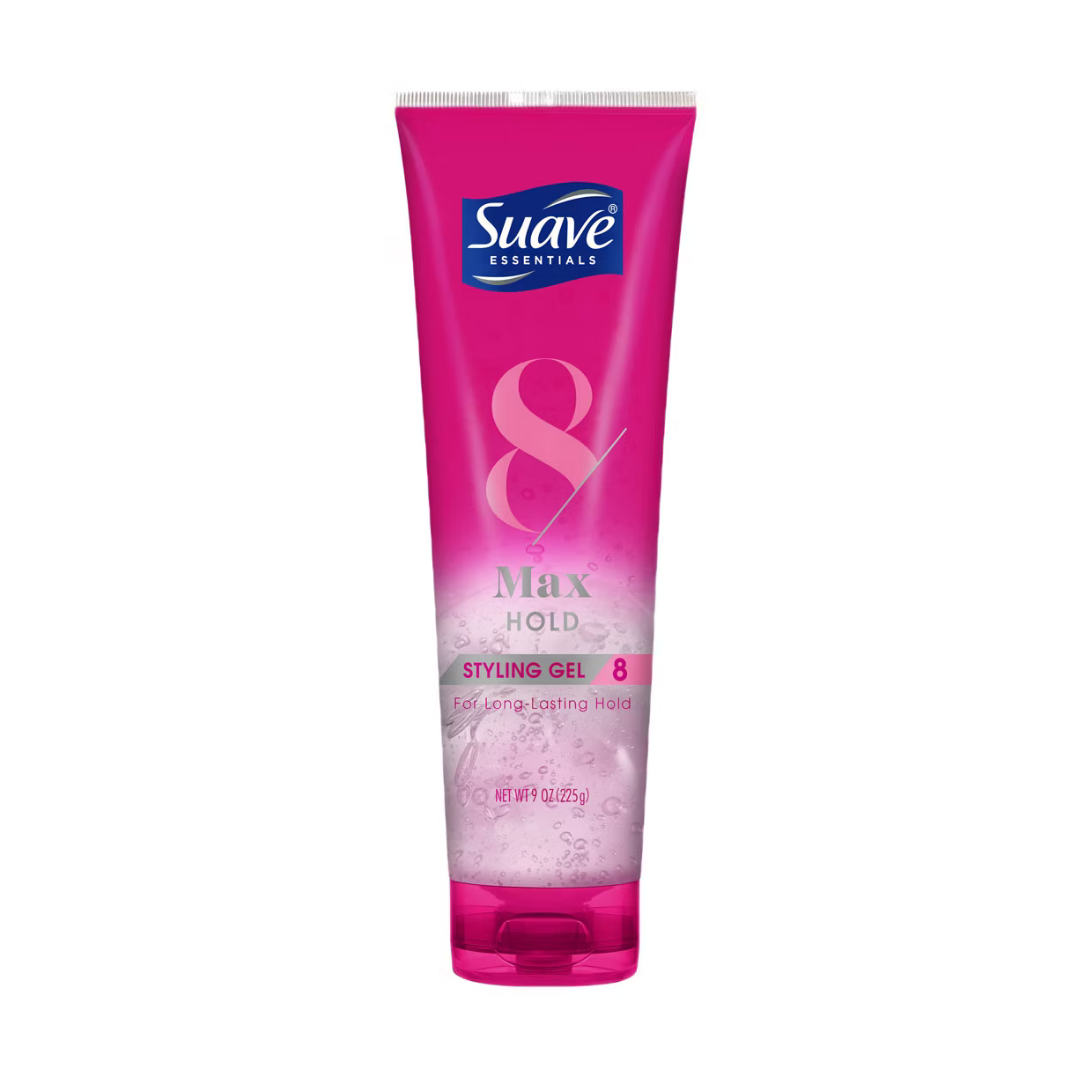 Gel para peinar Suave Essentials Max Hold nivel 8 fijación extrema