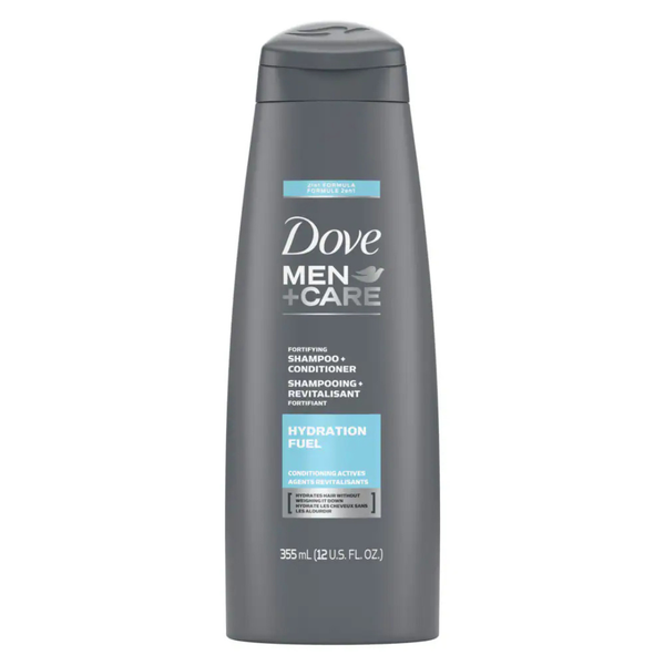 Dove Men+Care Hydration Fuel Fortifying 2-in-1 Shampoo & Conditioner (12oz)
