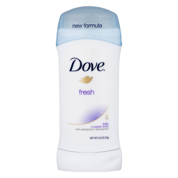 Dove Fresh Invisible Solid Deodorant desodorante barra fresco 2.6oz