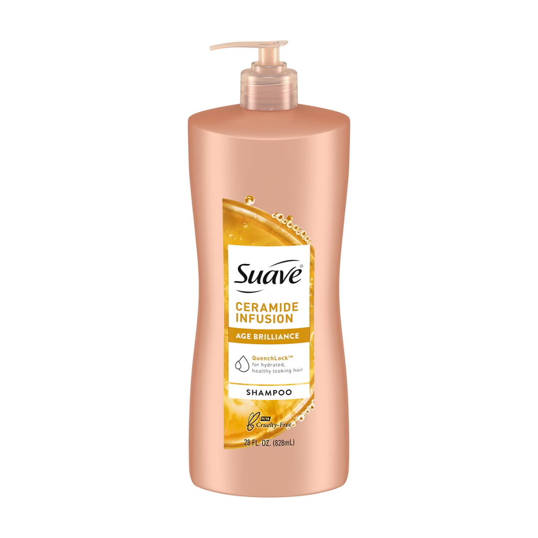 Suave Professionals Ceramide Infusion Age Brilliance Shampoo 28oz botella