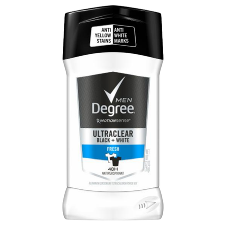 Degree UltraClear Black+White Fresh Antiperspirant 2.7oz