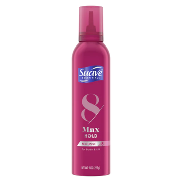 Suave Essentials Max Hold Mousse (9oz)