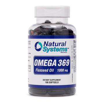 Natura Omega 3-6-9 Flaxseed Oil cápsulas salud integral 100ct