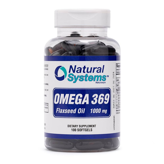 Natura Omega 3-6-9 Flaxseed Oil cápsulas salud integral 100ct