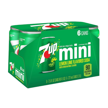7up 6 pack latas 7.5 oz