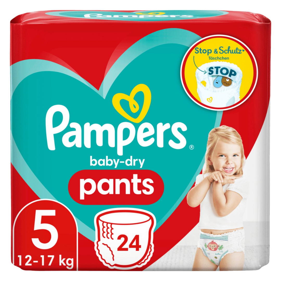 Pampers Baby Dry Pants Size 5 pañales calzoncito talla 5 24 unidades