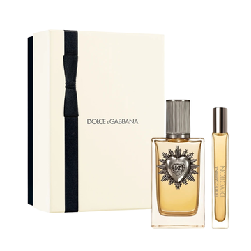 Set de regalo Dolce & Gabbana Devotion para mujer con perfume y spray de viaje.