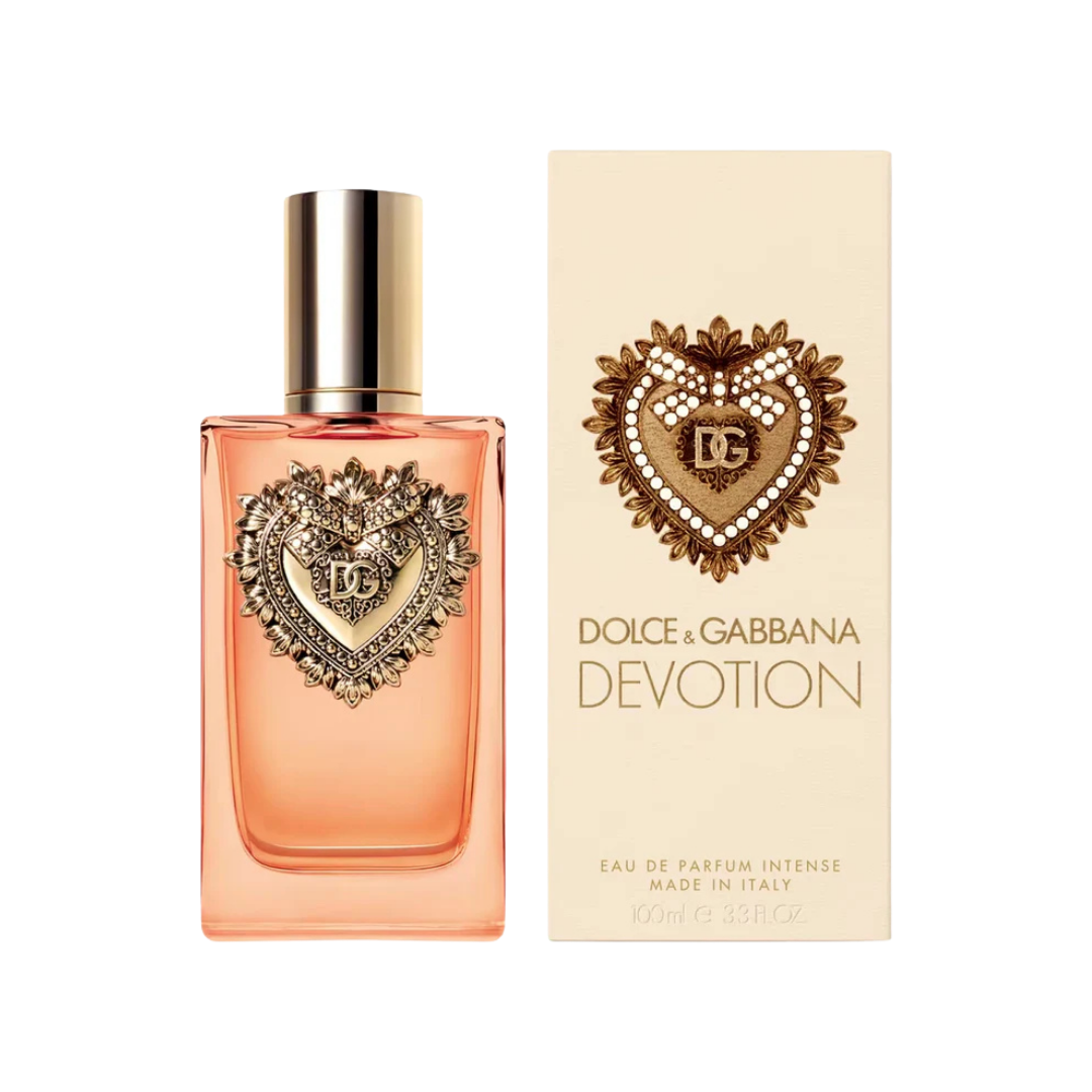 Perfume Dolce & Gabbana Devotion para mujer botella de 3.4oz con Sagrado Corazón.