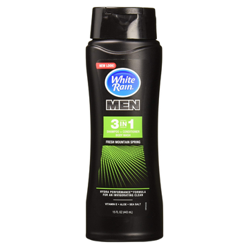 White Rain 3 en 1 para hombres, frescura integral para cuerpo y cabello