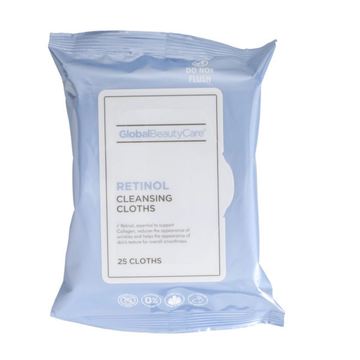Global Beauty Care toallitas limpieza retinol 25 ct antiarrugas